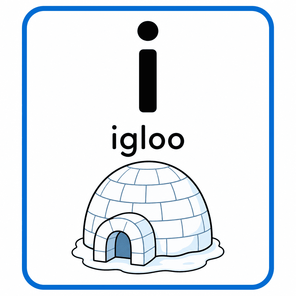 Phonics Sound "i" — igloo