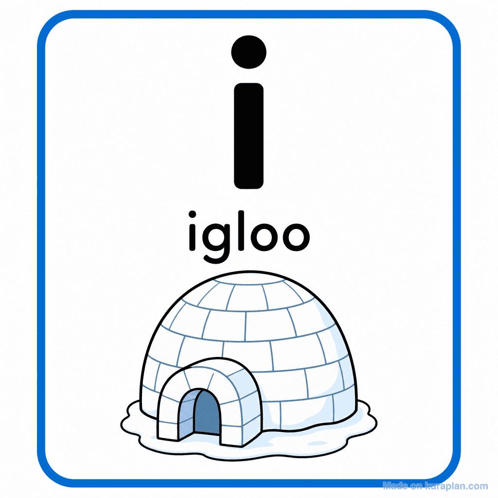Phonics Sound "i" — igloo