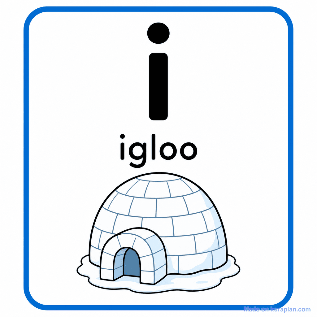 Phonics Sound "i" — igloo
