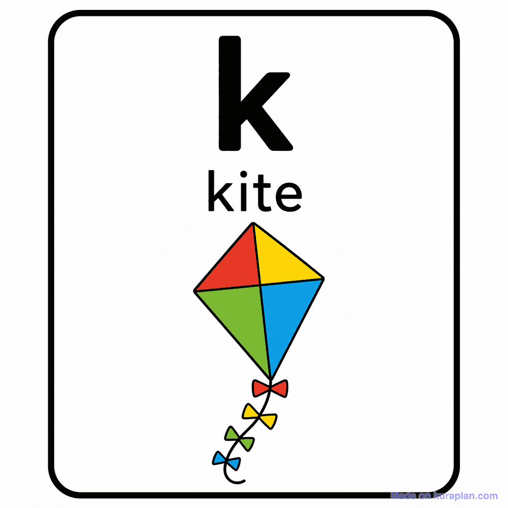 Phonics Sound "k" — kite
