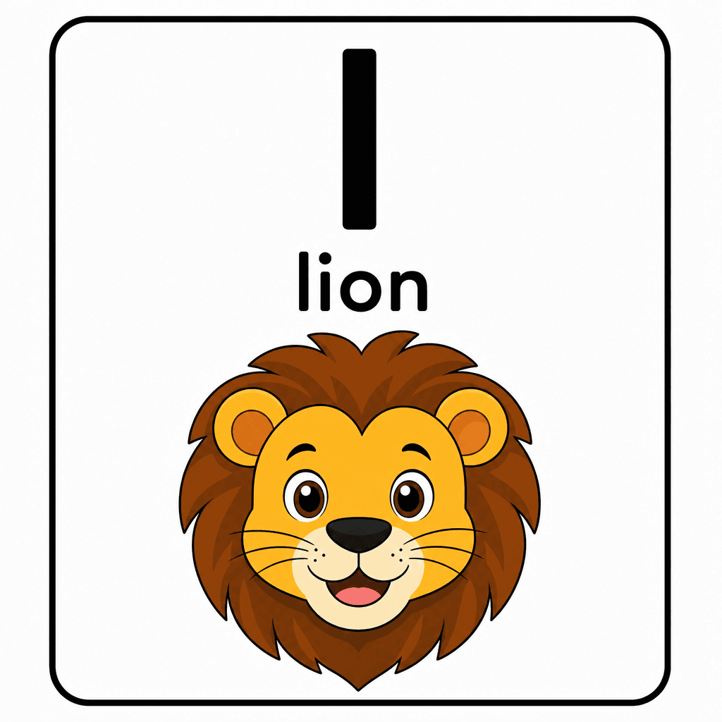 Phonics Sound "l" — lion