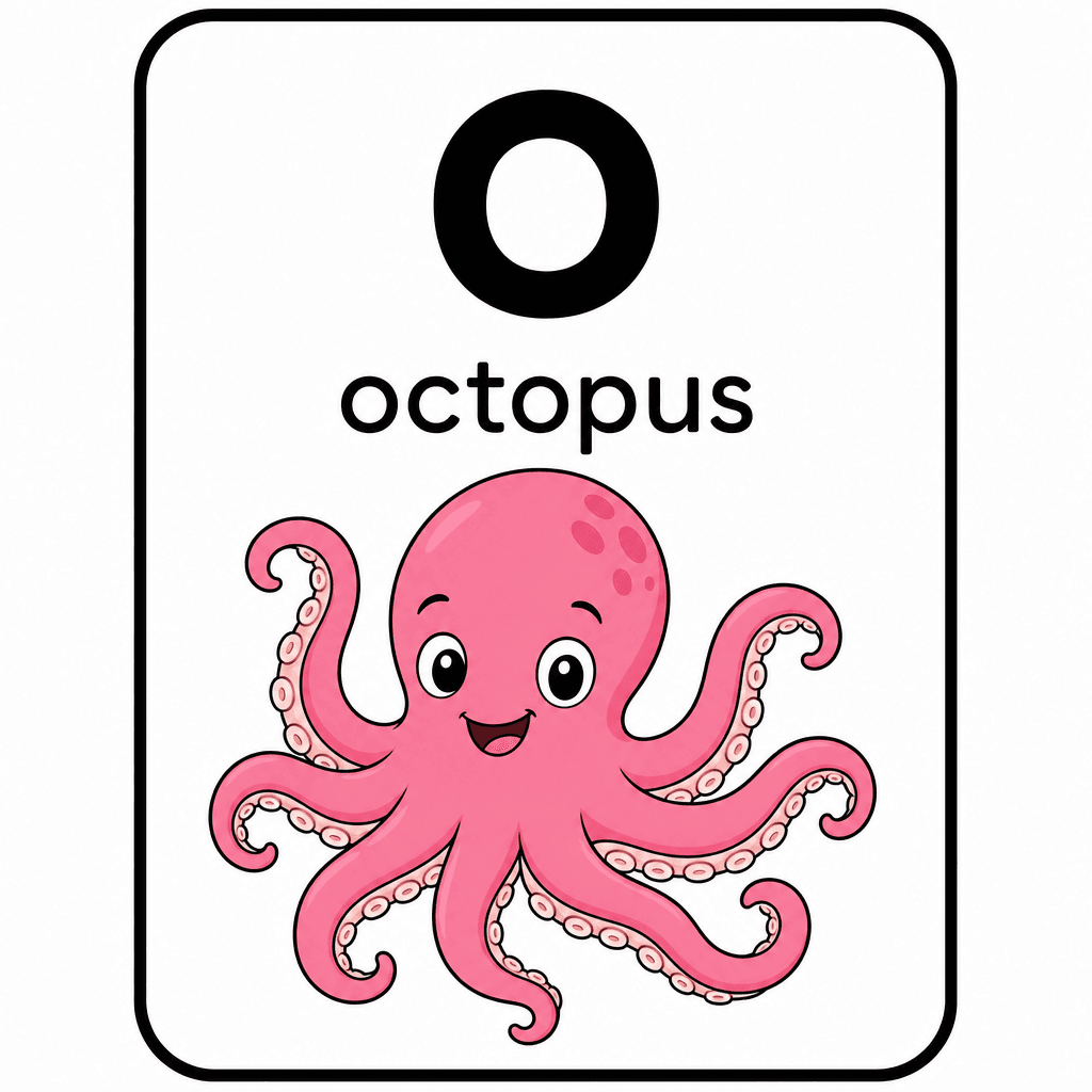 Phonics Sound "o" — octopus