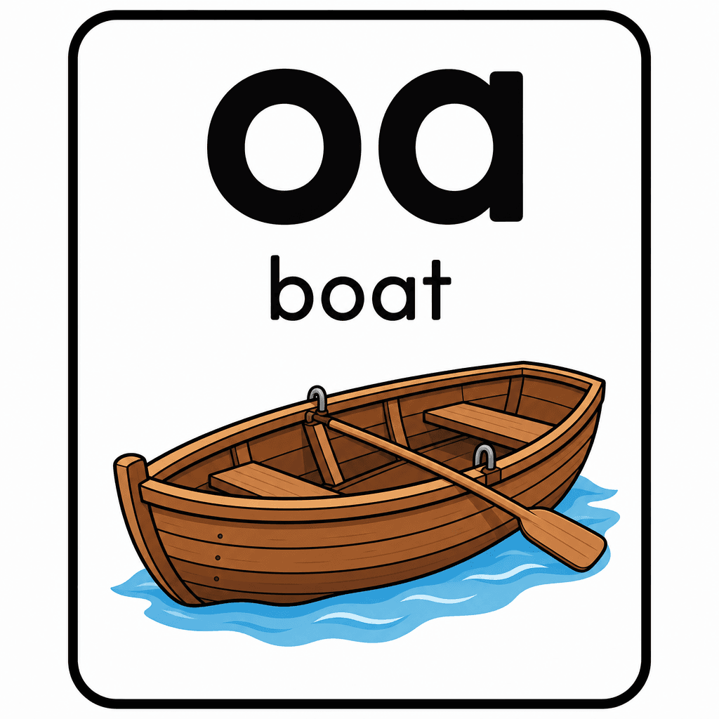 Phonics Sound "oa" — boat
