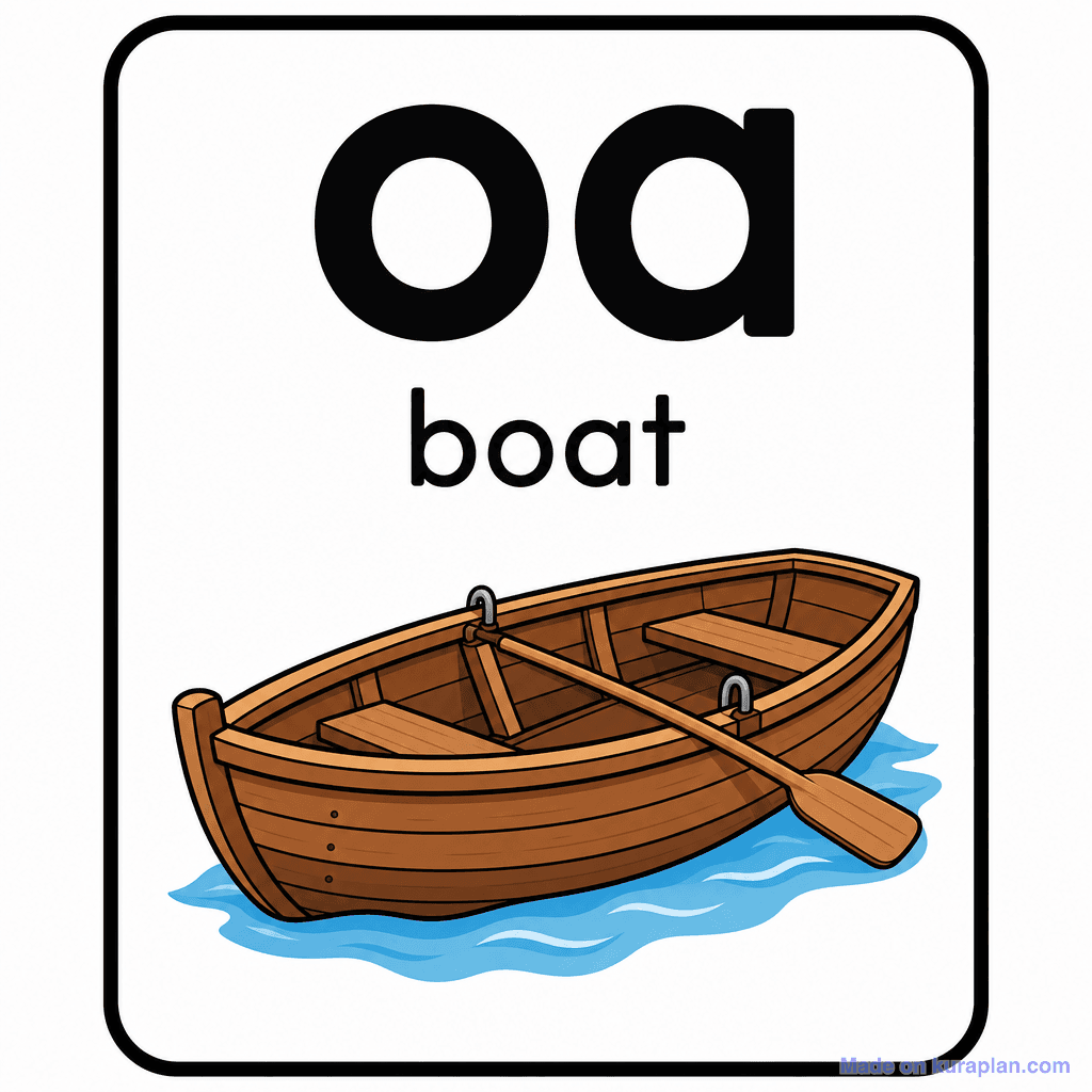 Phonics Sound "oa" — boat