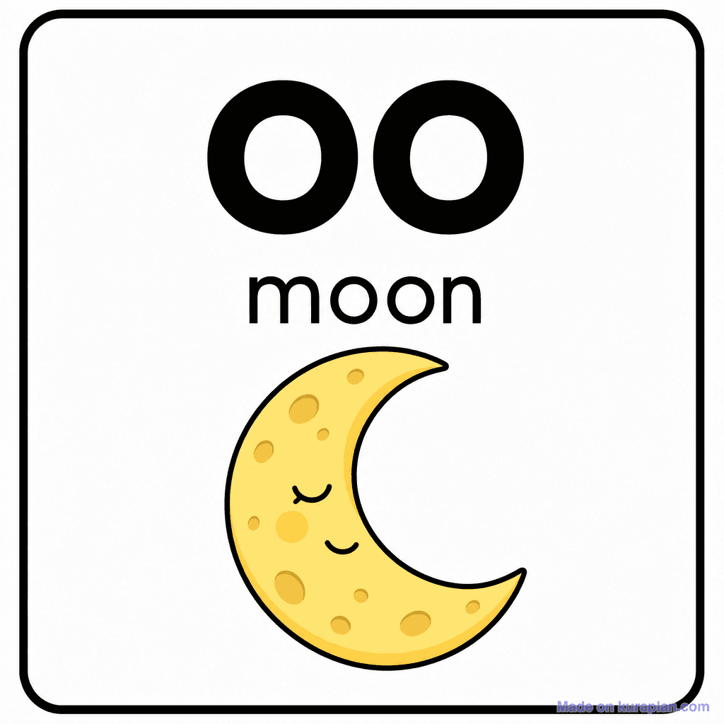 Phonics Sound "oo" — moon