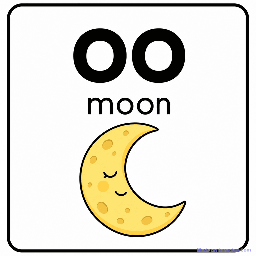 Phonics Sound "oo" — moon