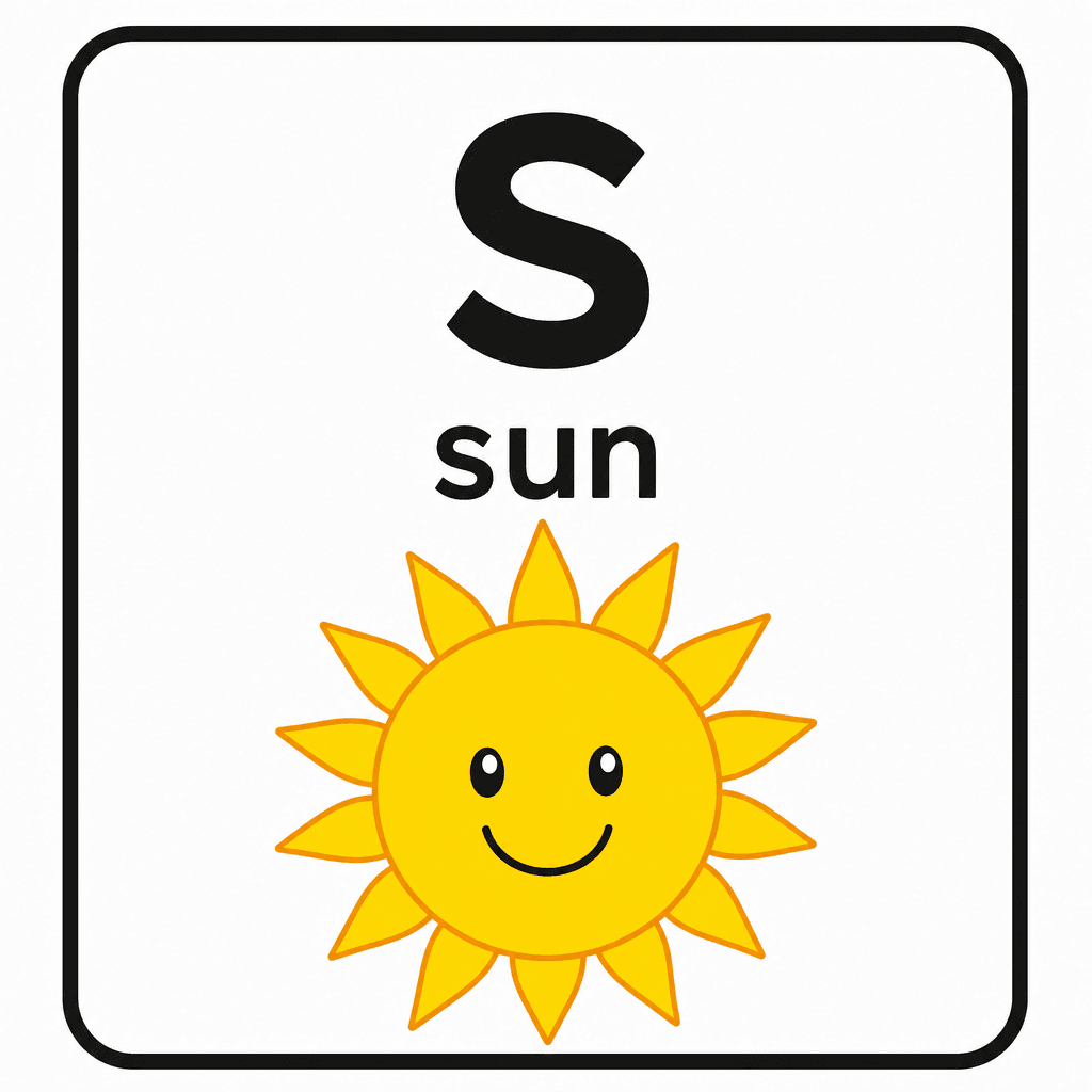 Phonics Sound "s" — sun