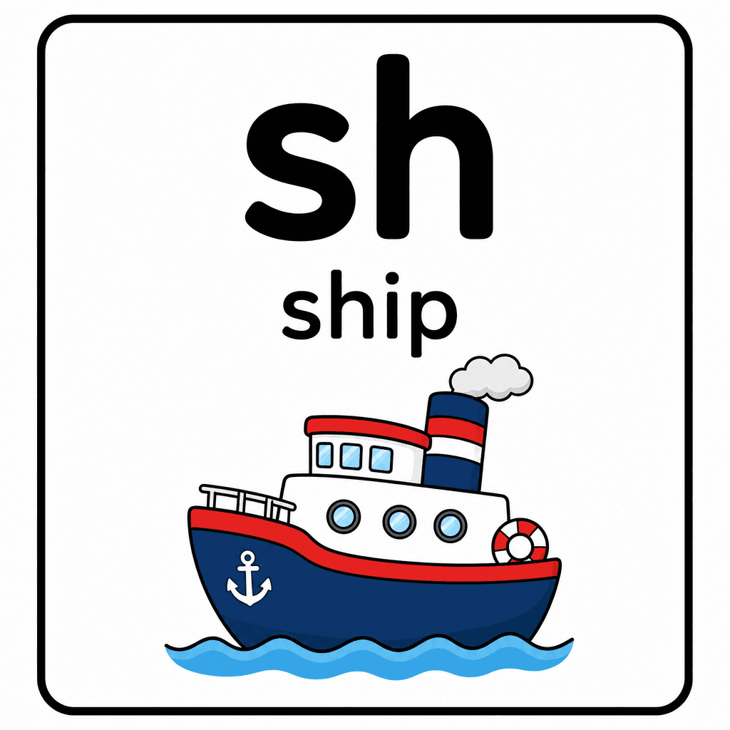 Phonics Sound "sh" — ship