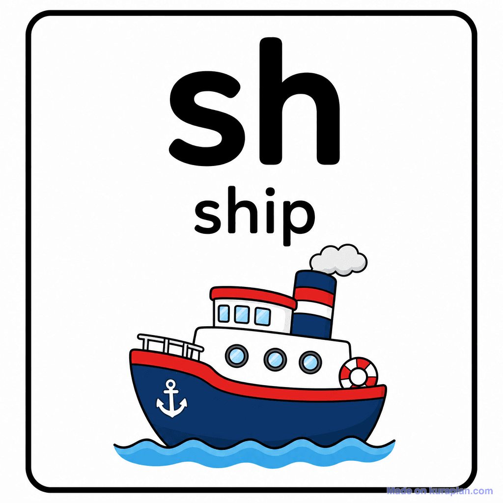Phonics Sound "sh" — ship