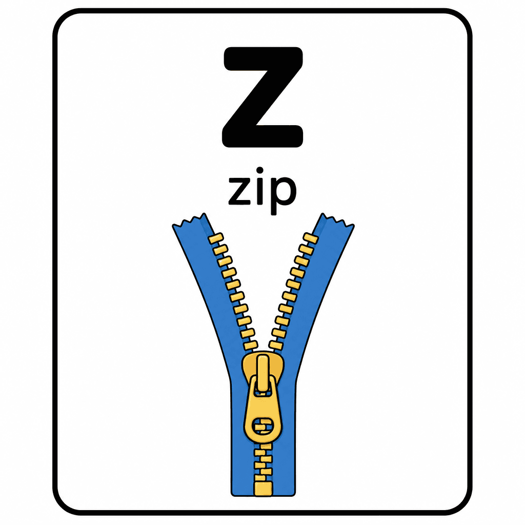 Phonics Sound "z" — zip