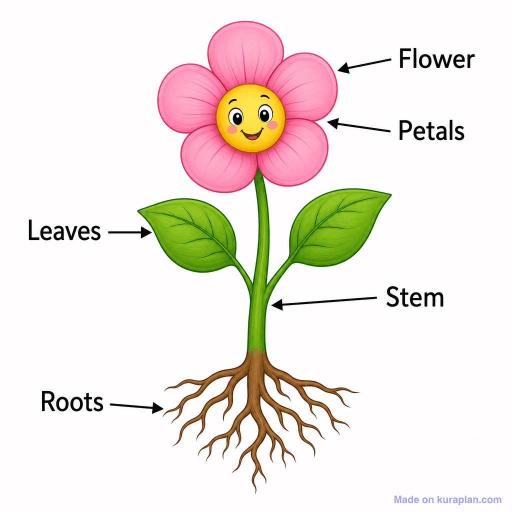 Plant Parts Labelled