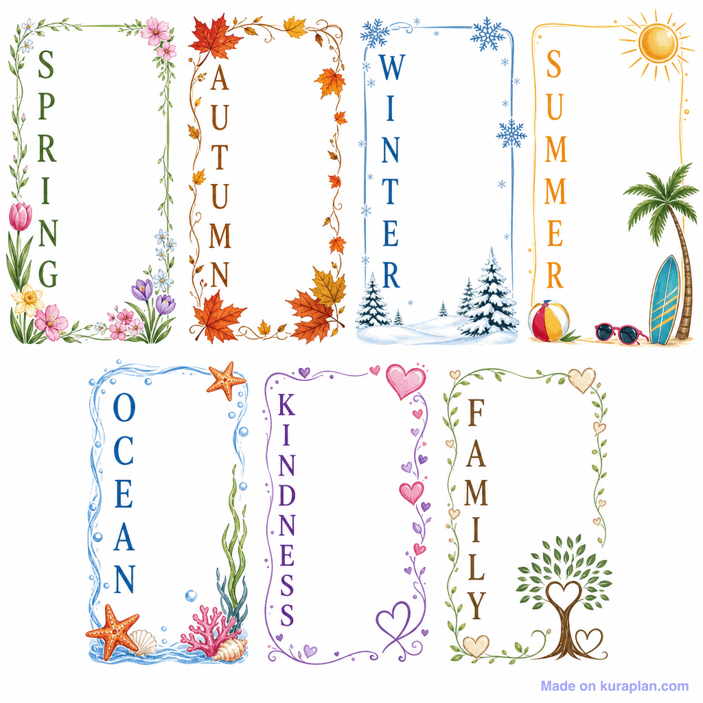 Poetry Acrostic Template