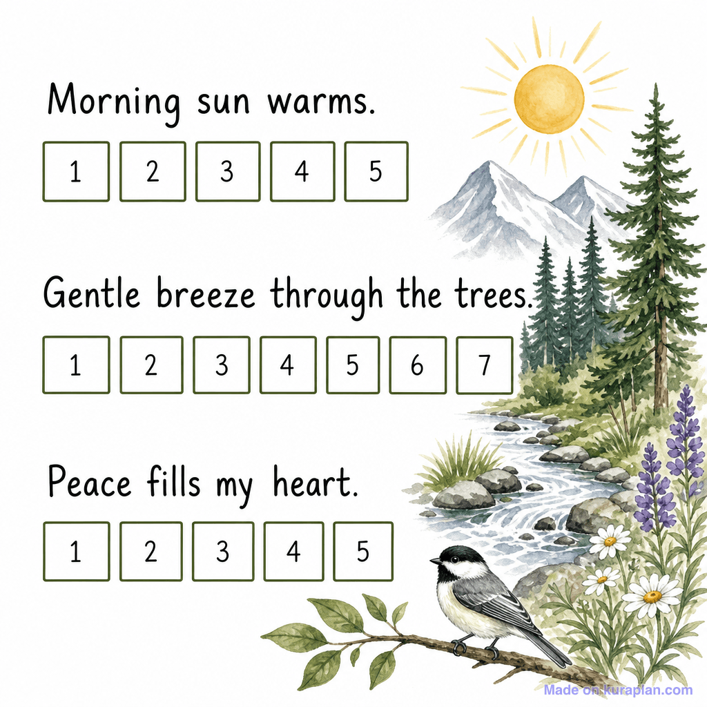 Poetry Haiku Template 5 7 5