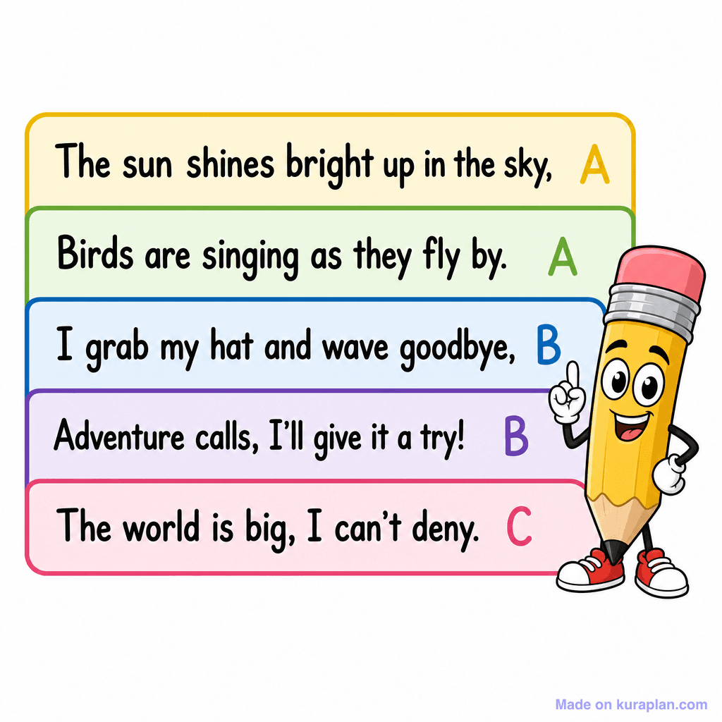 Poetry Limerick Template Aabba