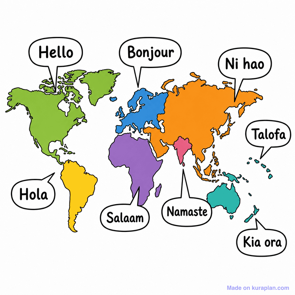 Pshe World Languages Hello Grid