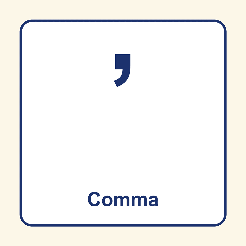 Punctuation — Comma
