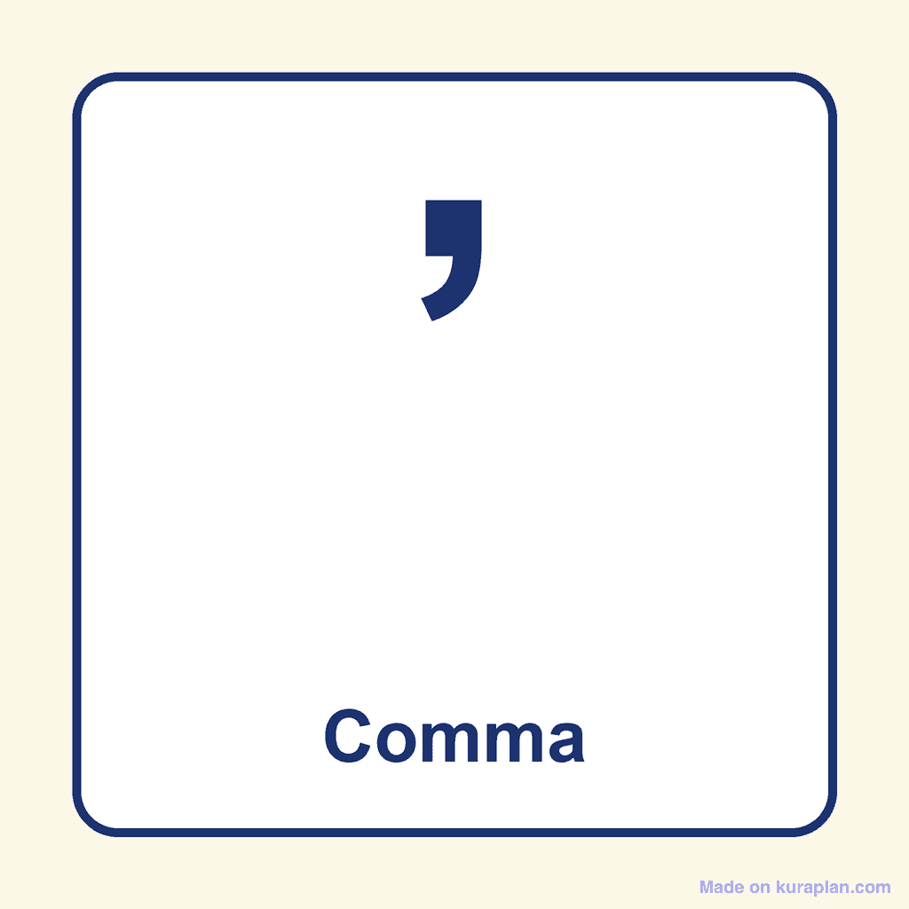 Punctuation — Comma
