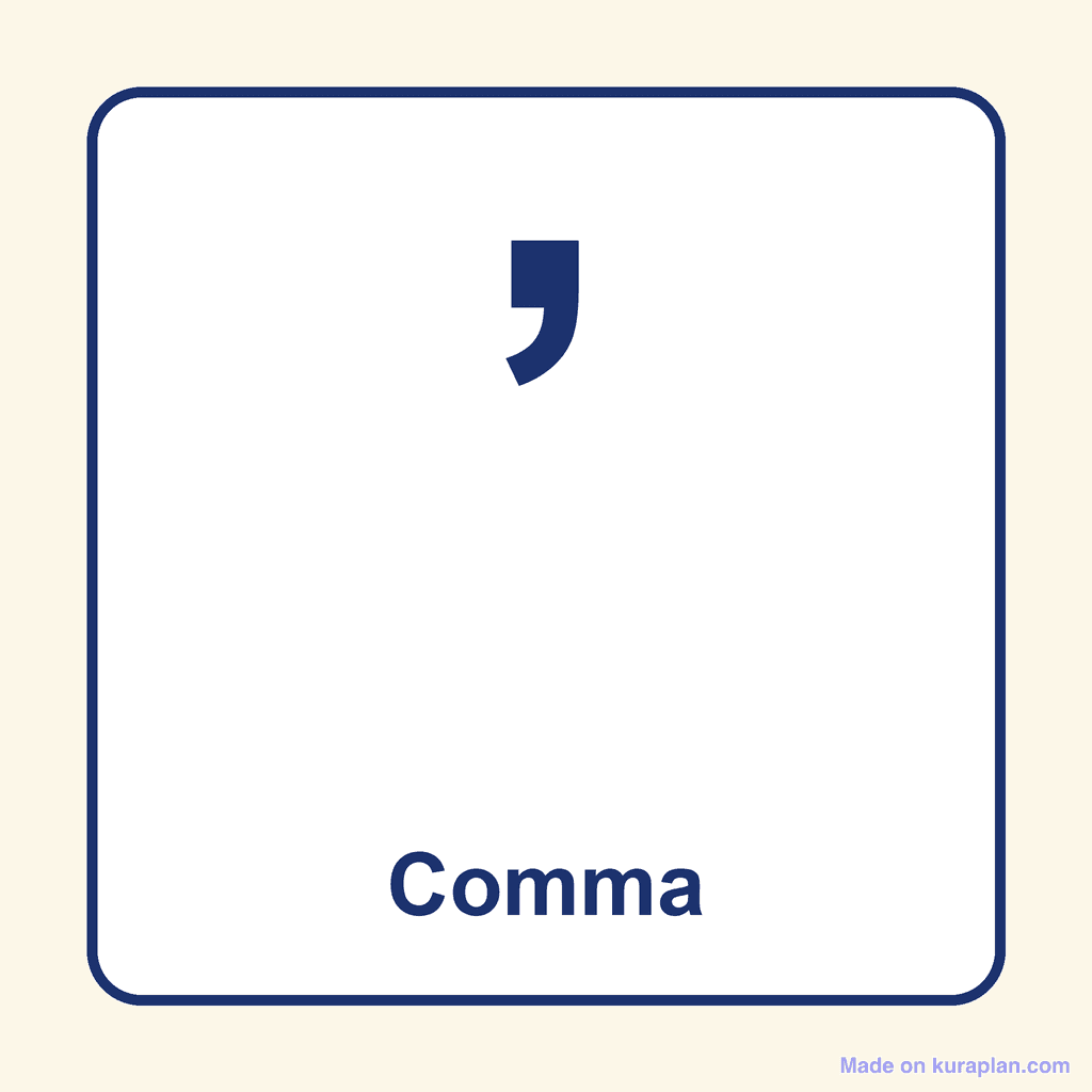 Punctuation — Comma