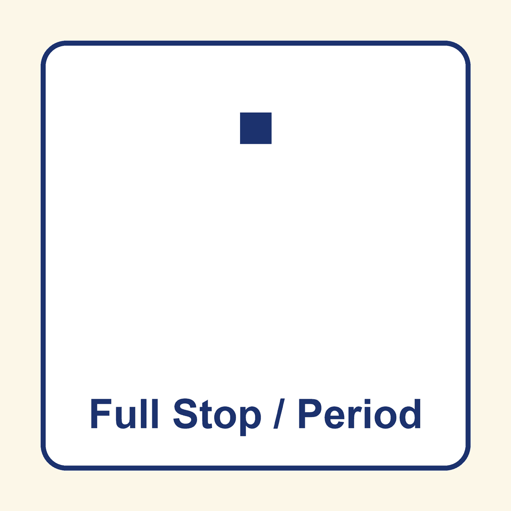 Punctuation — Full Stop / Period