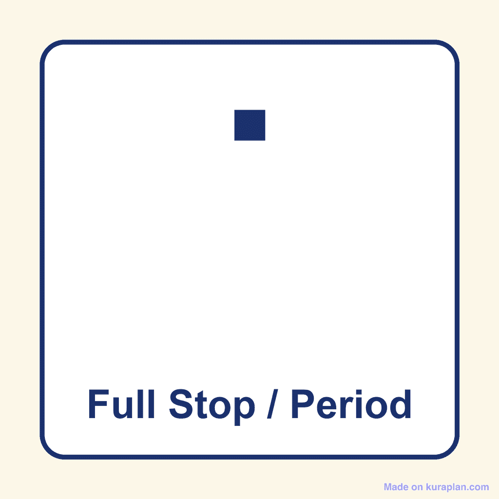 Punctuation — Full Stop / Period