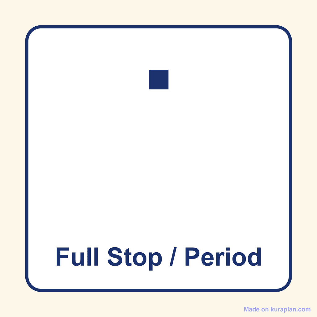 Punctuation — Full Stop / Period