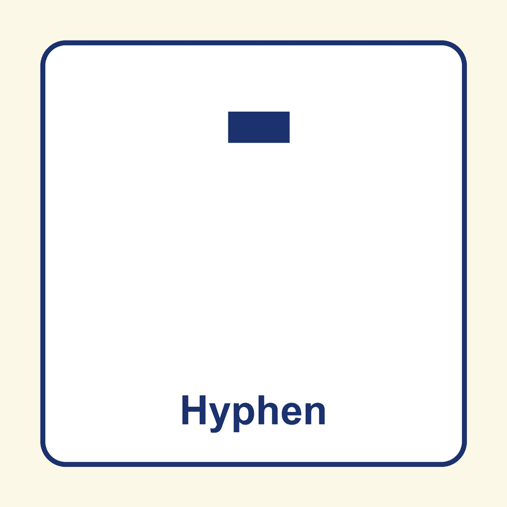 Punctuation — Hyphen