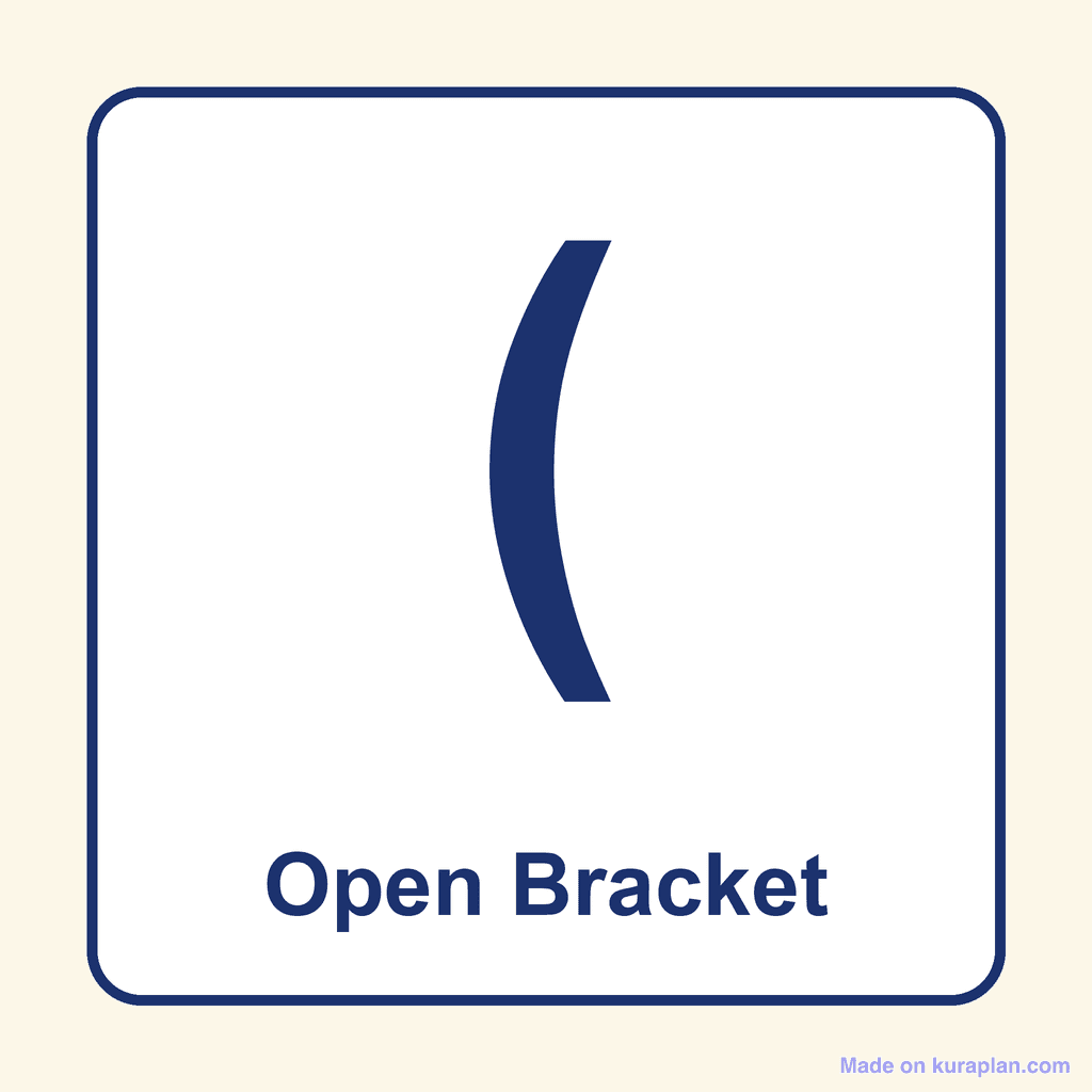 Punctuation — Open Bracket
