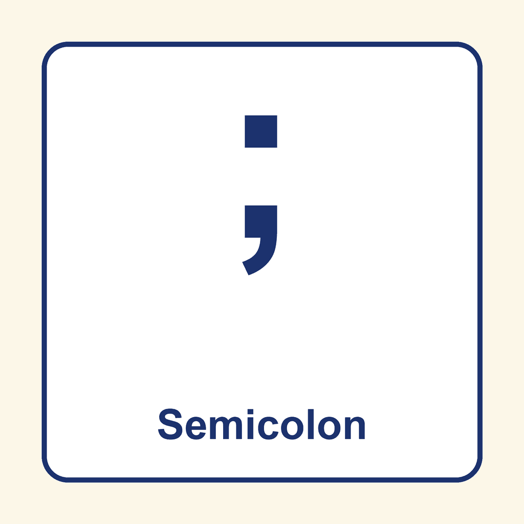 Punctuation — Semicolon
