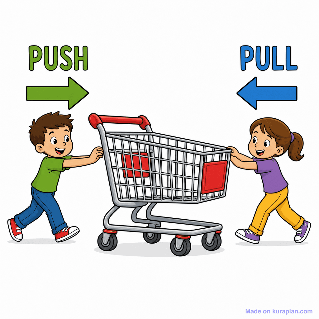 Push Pull Trolley Scene