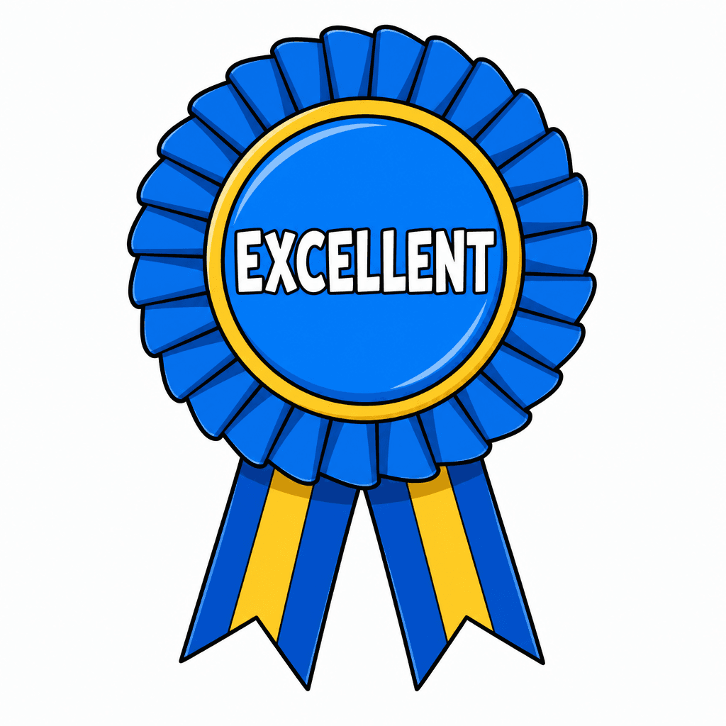 Excellent Ribbon Sticker