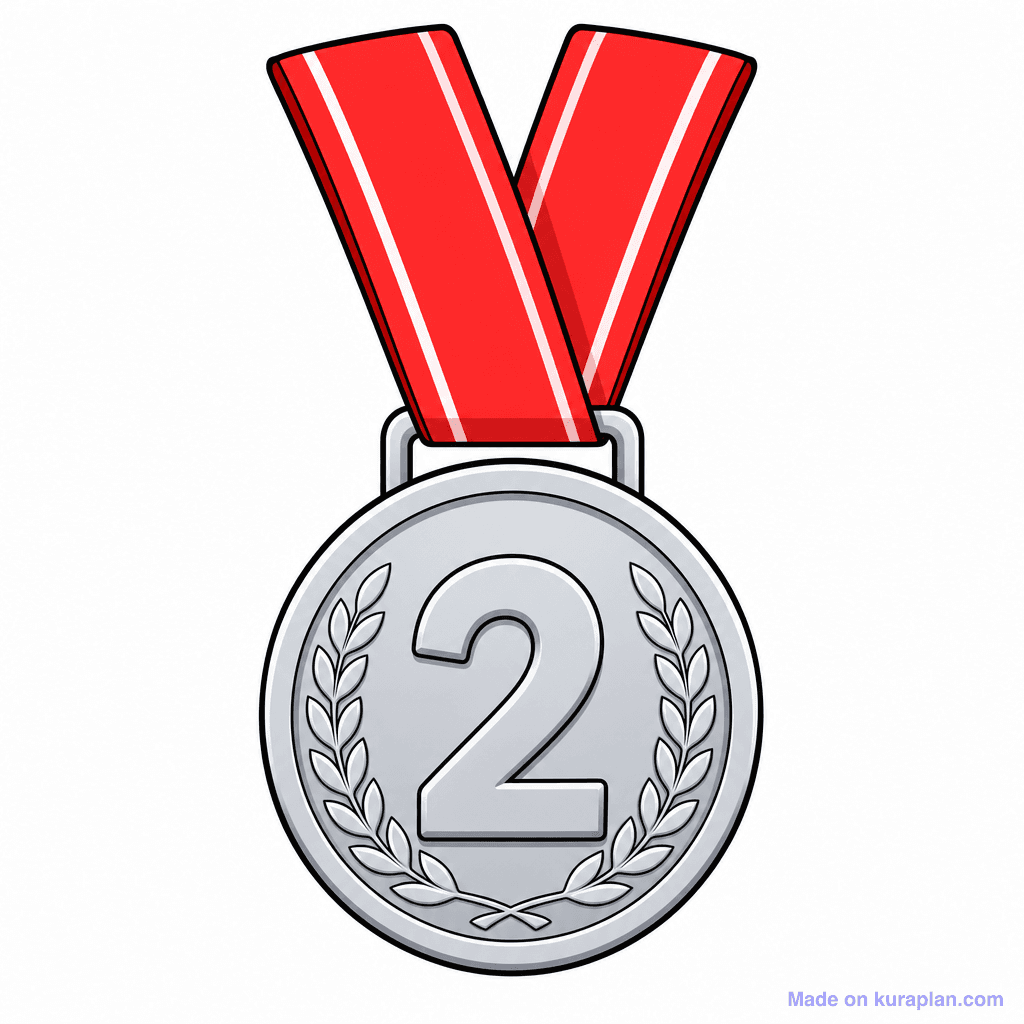 Silver Medal Sticker