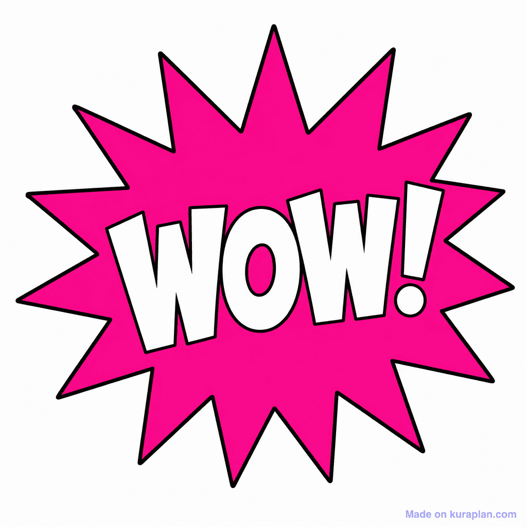 WOW Burst Sticker