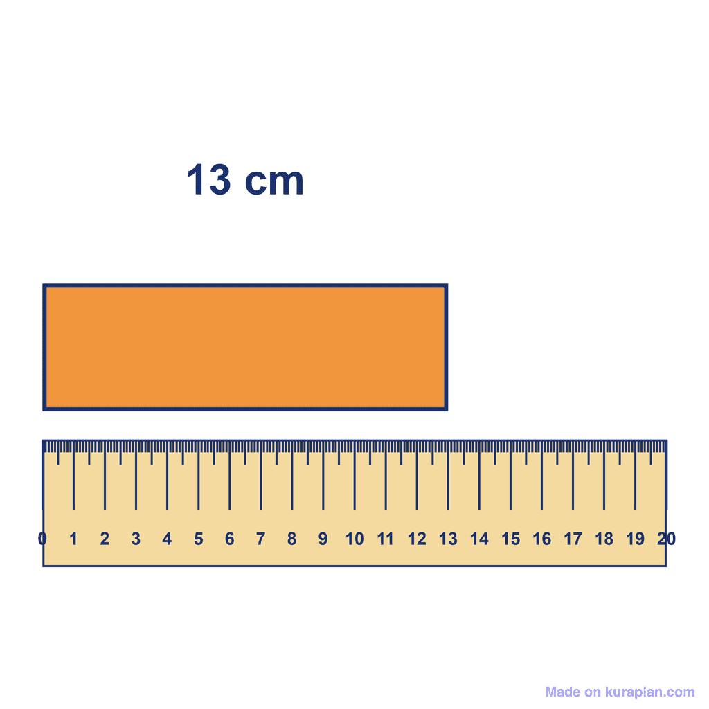 Ruler — Object Measuring 13 cm
