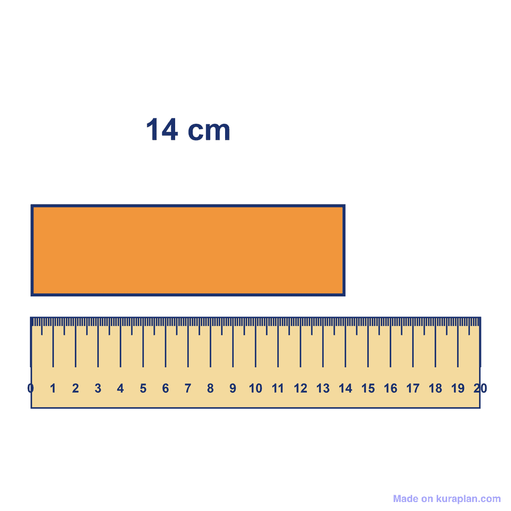 Ruler — Object Measuring 14 cm