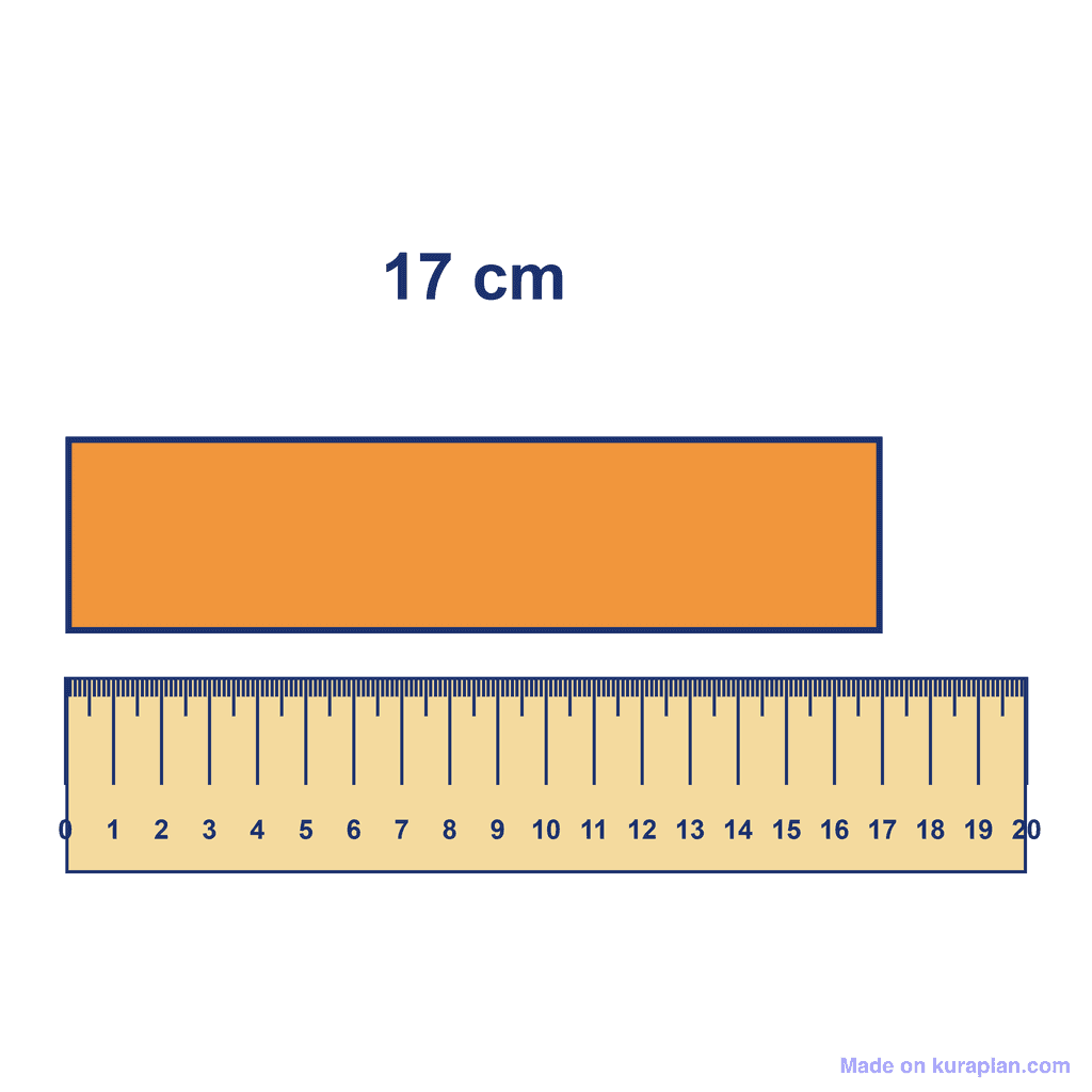 Ruler — Object Measuring 17 cm