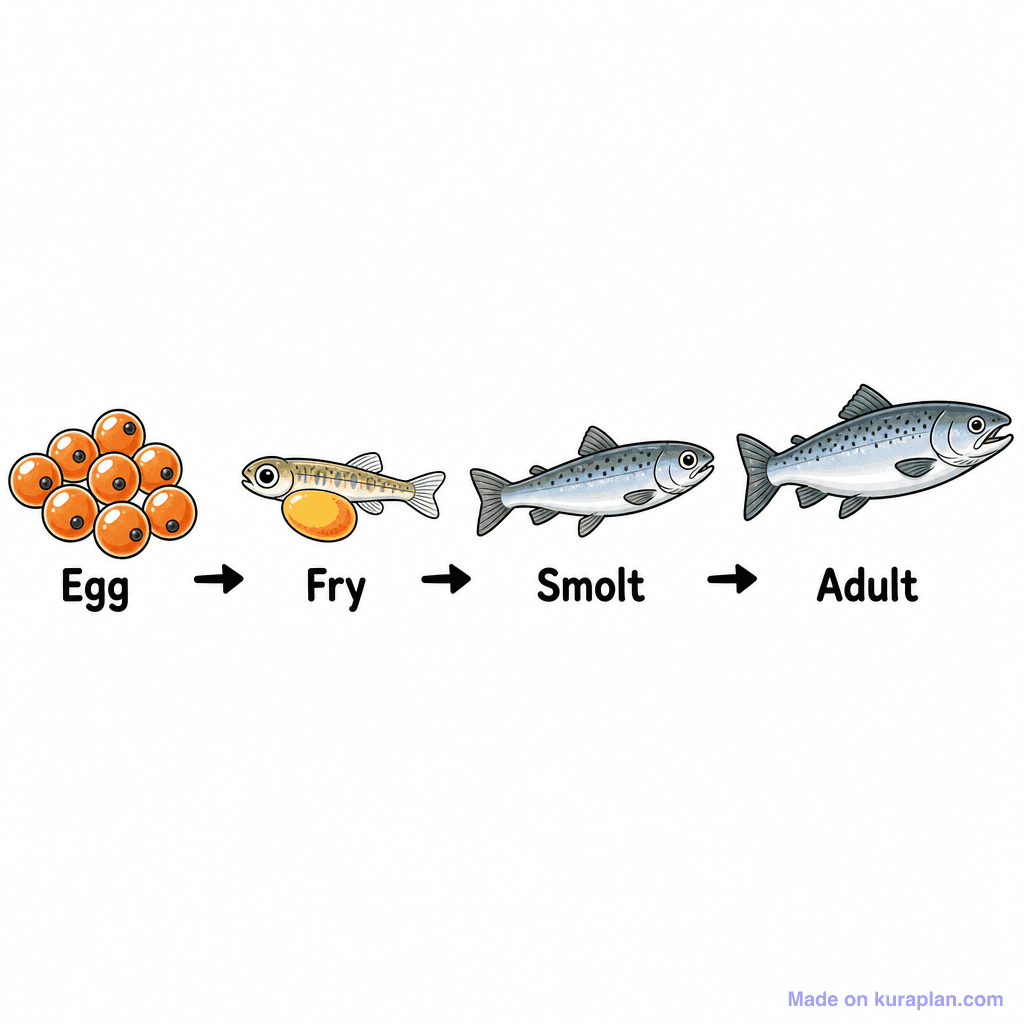 Salmon Life Cycle Diagram