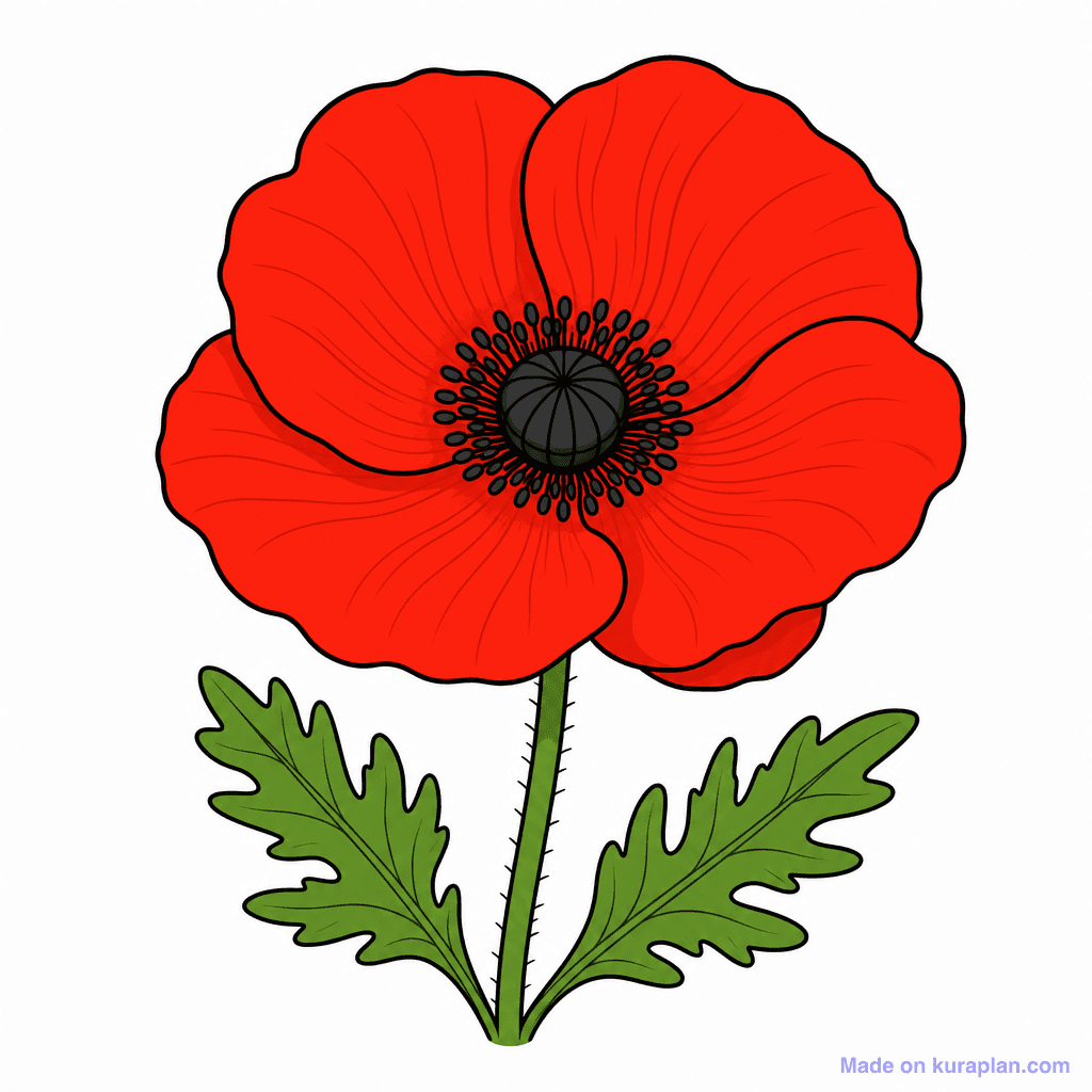 Seasonal Anzac Poppy