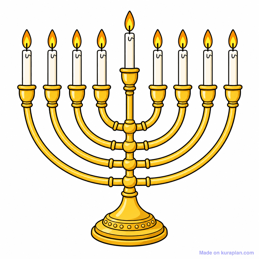 Seasonal Hanukkah Menorah