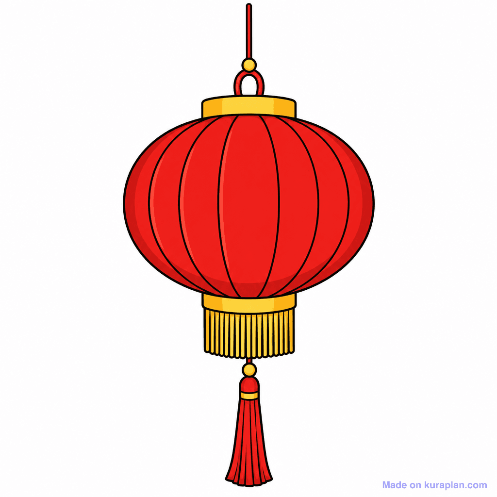 Seasonal Lunar New Year Red Lantern