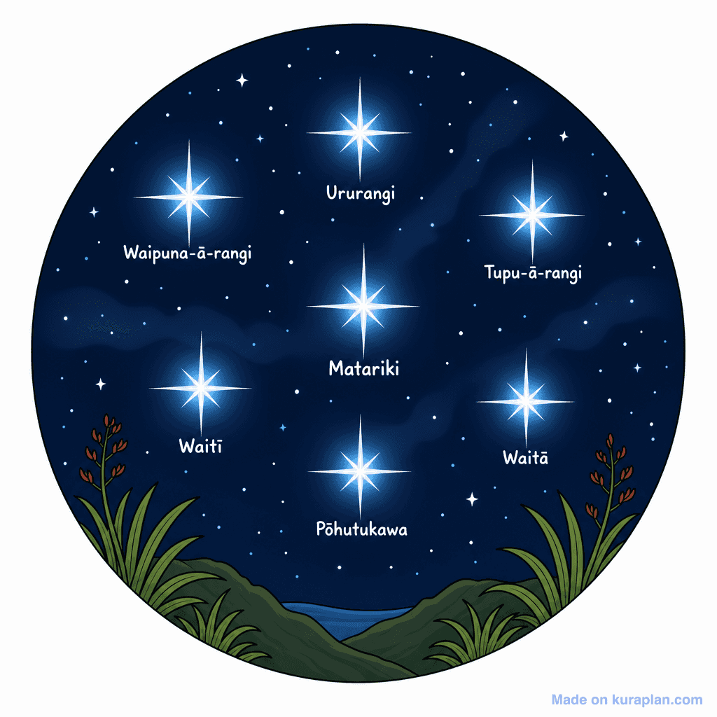 Seasonal Matariki Star Cluster