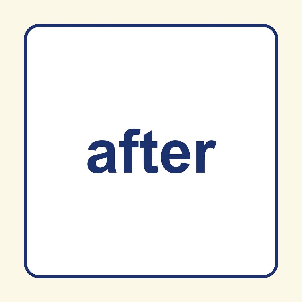 Sight Word — after