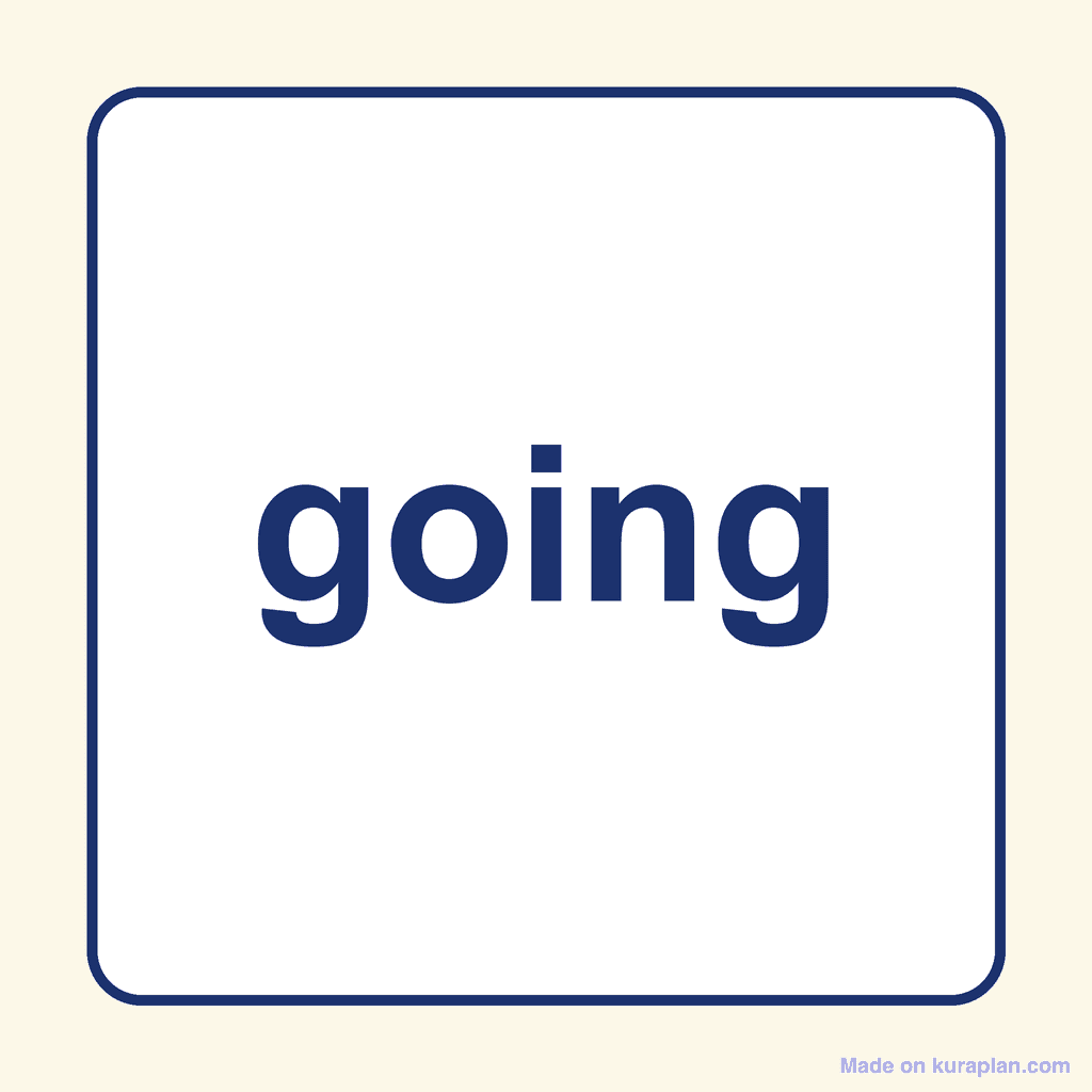 Sight Word — going