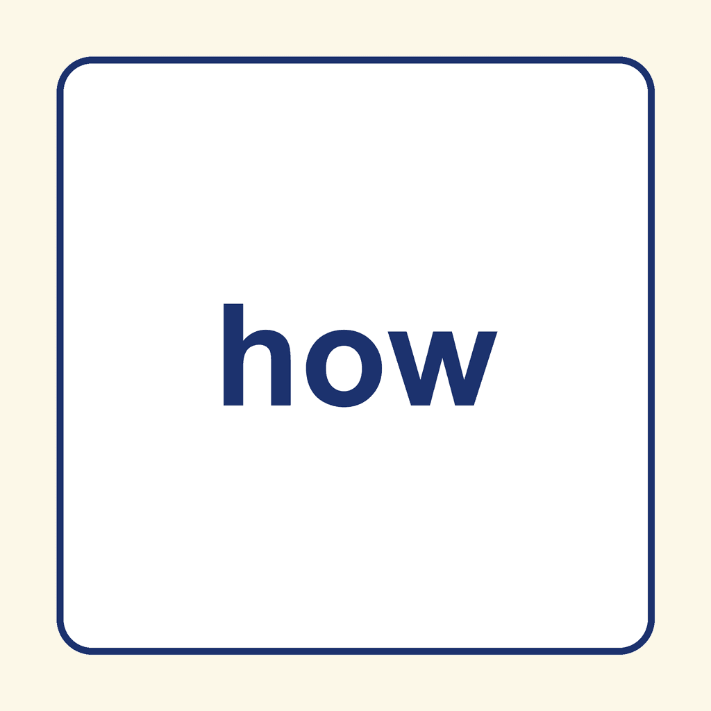 Sight Word — how
