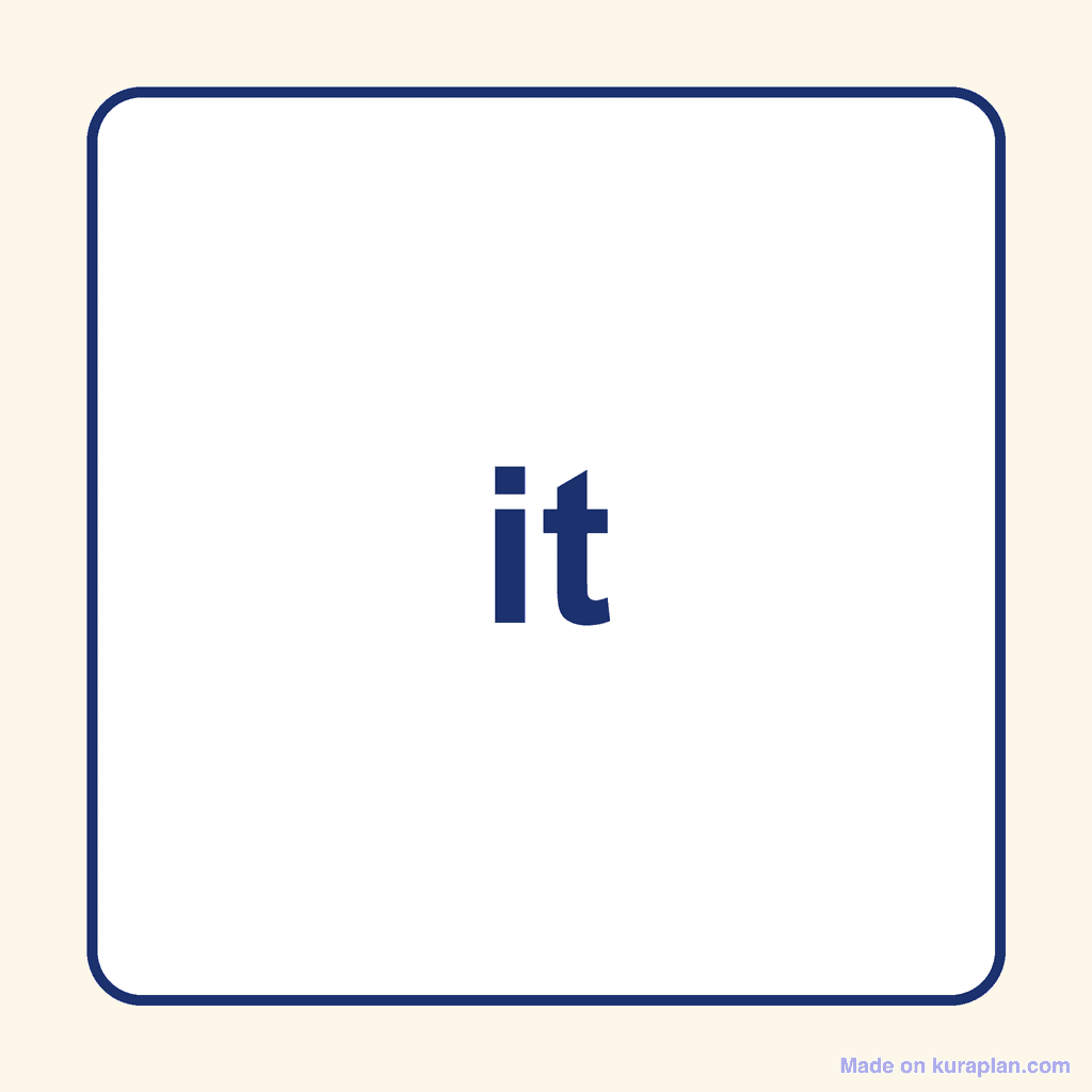 Sight Word — it
