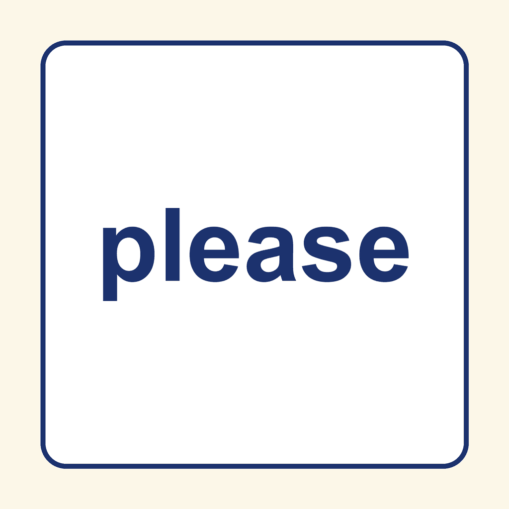 Sight Word — please