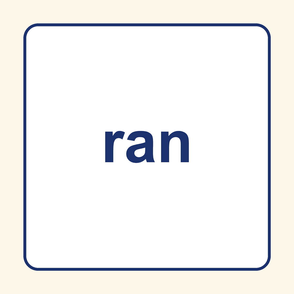 Sight Word — ran