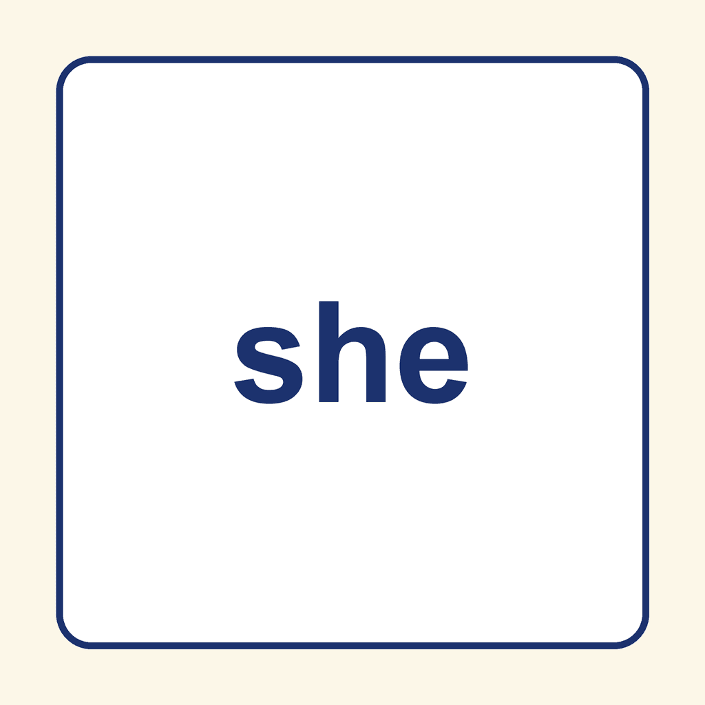 Sight Word — she