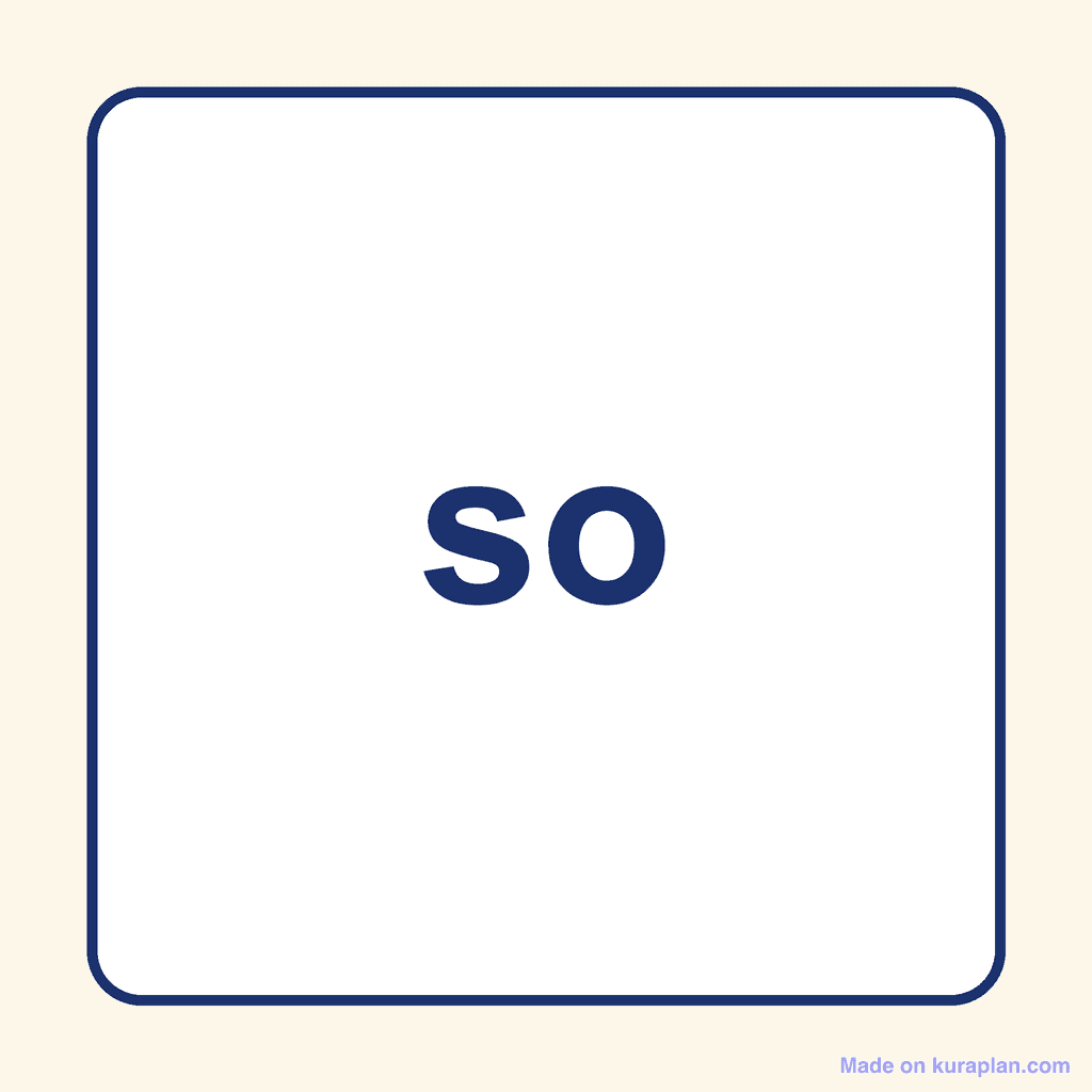 Sight Word — so
