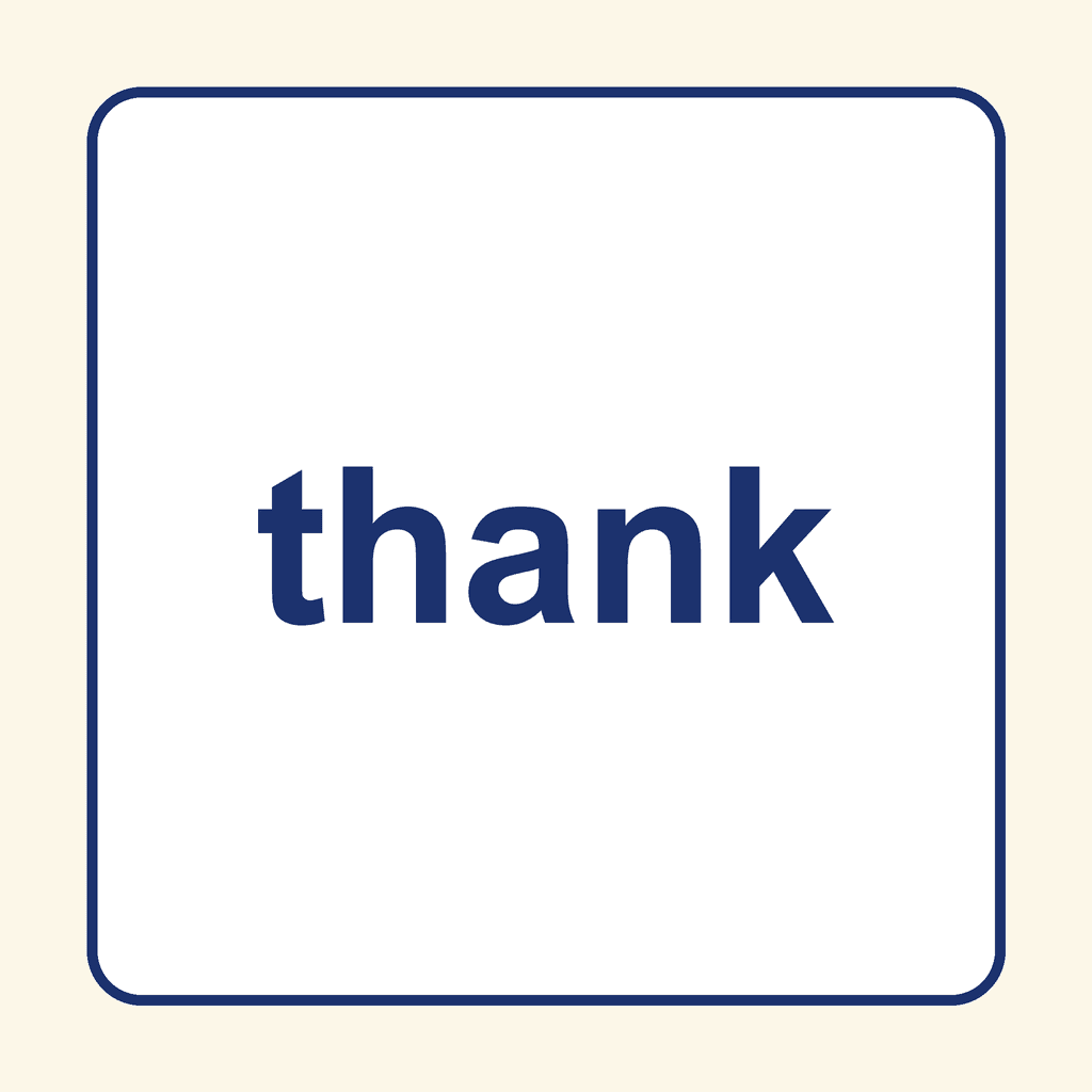 Sight Word — thank