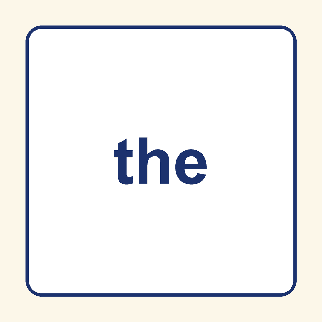 Sight Word — the